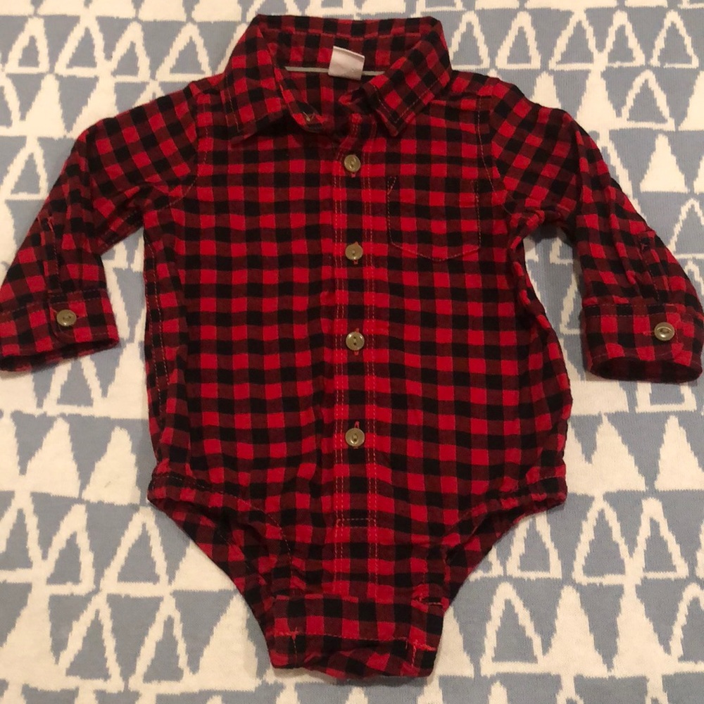 EUC button down checkered shirt